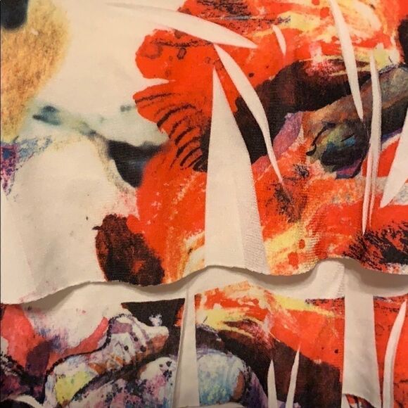 Forever 21 ruffle printed tank top- size S - Picture 2 of 5